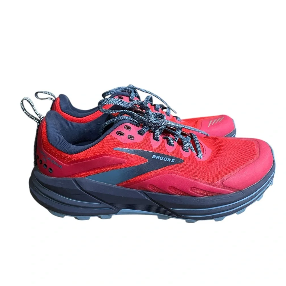 Brooks cascadia 16 trail running shoes bright red women’s size 9 - Picture 3 of 6